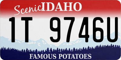 ID license plate 1T9746U