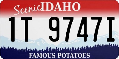 ID license plate 1T9747I