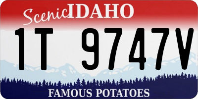 ID license plate 1T9747V