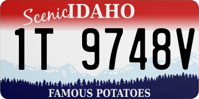 ID license plate 1T9748V
