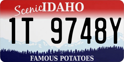 ID license plate 1T9748Y