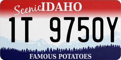 ID license plate 1T9750Y