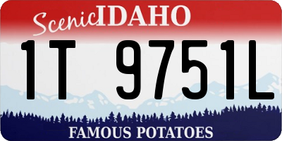 ID license plate 1T9751L