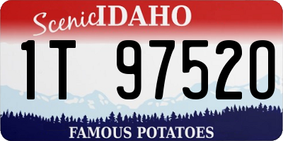ID license plate 1T9752O