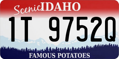 ID license plate 1T9752Q