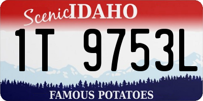 ID license plate 1T9753L
