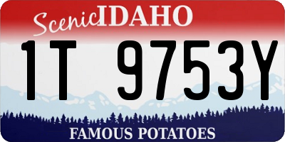 ID license plate 1T9753Y