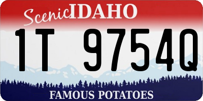 ID license plate 1T9754Q