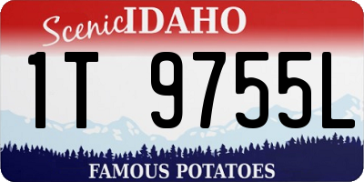 ID license plate 1T9755L