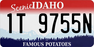 ID license plate 1T9755N