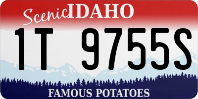 ID license plate 1T9755S