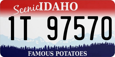 ID license plate 1T9757O