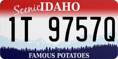 ID license plate 1T9757Q