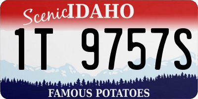 ID license plate 1T9757S