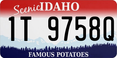 ID license plate 1T9758Q