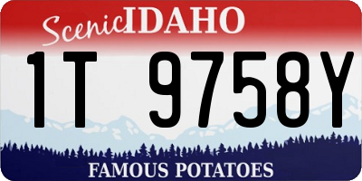 ID license plate 1T9758Y