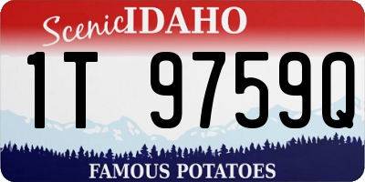 ID license plate 1T9759Q