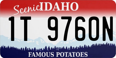 ID license plate 1T9760N