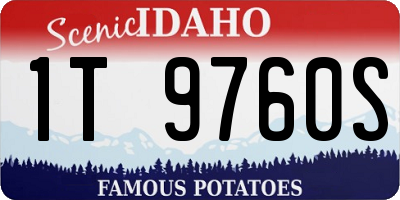 ID license plate 1T9760S