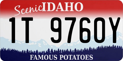 ID license plate 1T9760Y