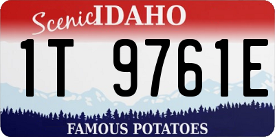 ID license plate 1T9761E