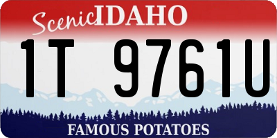 ID license plate 1T9761U