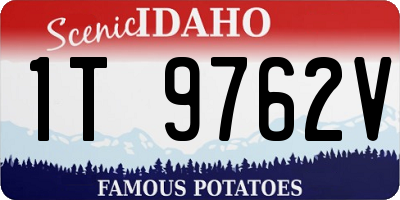 ID license plate 1T9762V
