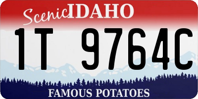 ID license plate 1T9764C