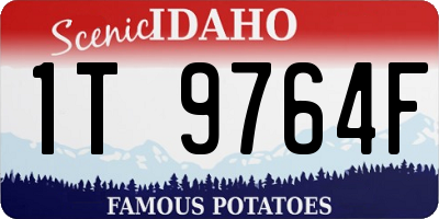 ID license plate 1T9764F