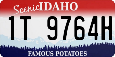 ID license plate 1T9764H