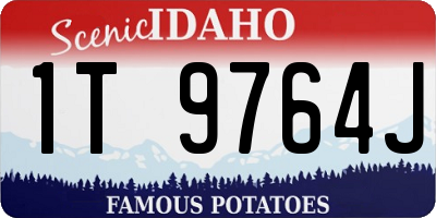 ID license plate 1T9764J