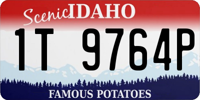 ID license plate 1T9764P