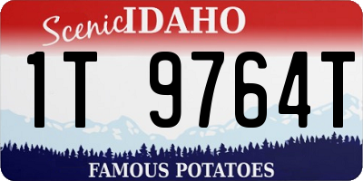 ID license plate 1T9764T