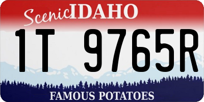 ID license plate 1T9765R