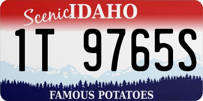 ID license plate 1T9765S