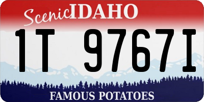 ID license plate 1T9767I