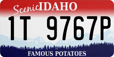 ID license plate 1T9767P