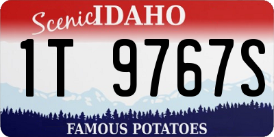ID license plate 1T9767S