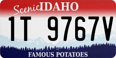 ID license plate 1T9767V