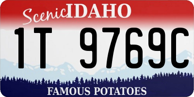 ID license plate 1T9769C