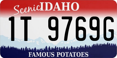 ID license plate 1T9769G