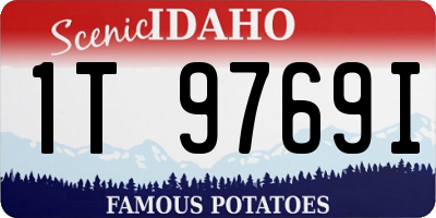 ID license plate 1T9769I