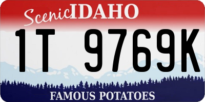 ID license plate 1T9769K