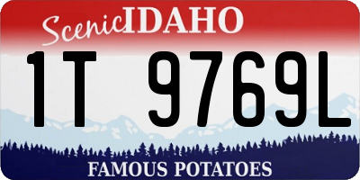 ID license plate 1T9769L