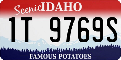 ID license plate 1T9769S
