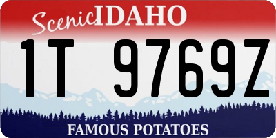 ID license plate 1T9769Z