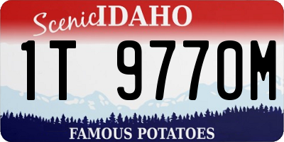 ID license plate 1T9770M