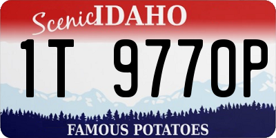 ID license plate 1T9770P