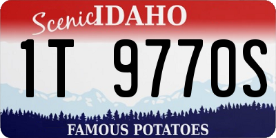 ID license plate 1T9770S