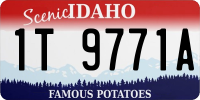 ID license plate 1T9771A